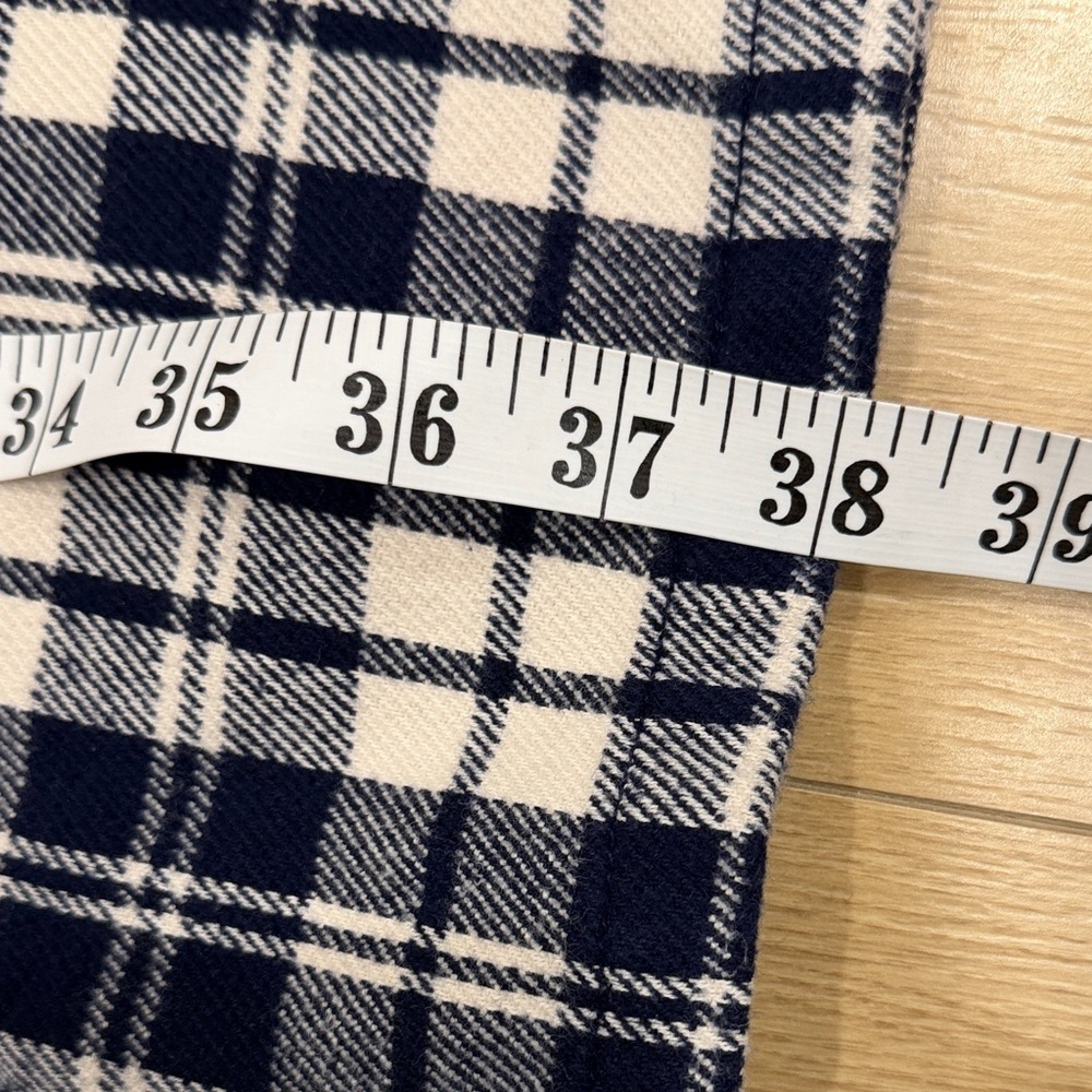 Aritzia Slowdown 100% Cotton Plaid Low Rise Wide Leg Pants - Picture 6 of 8